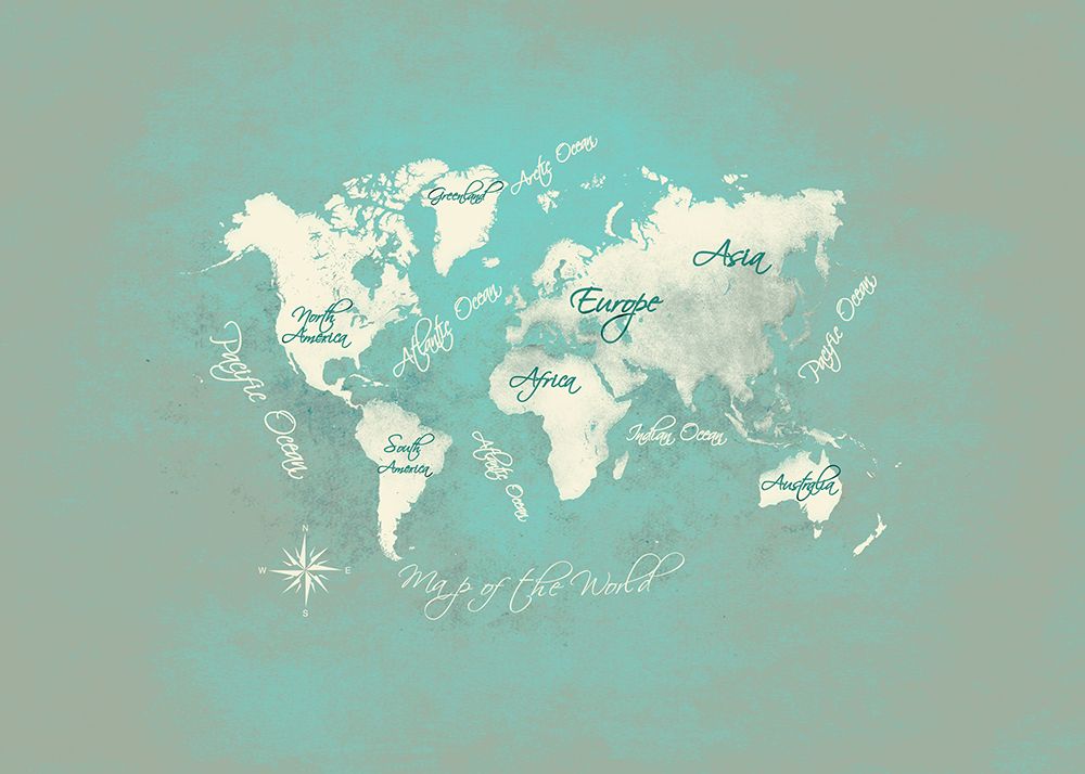 World Map 35 art print by Justyna Jaszke for $57.95 CAD