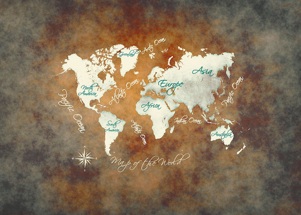 World Map 36 art print by Justyna Jaszke for $57.95 CAD