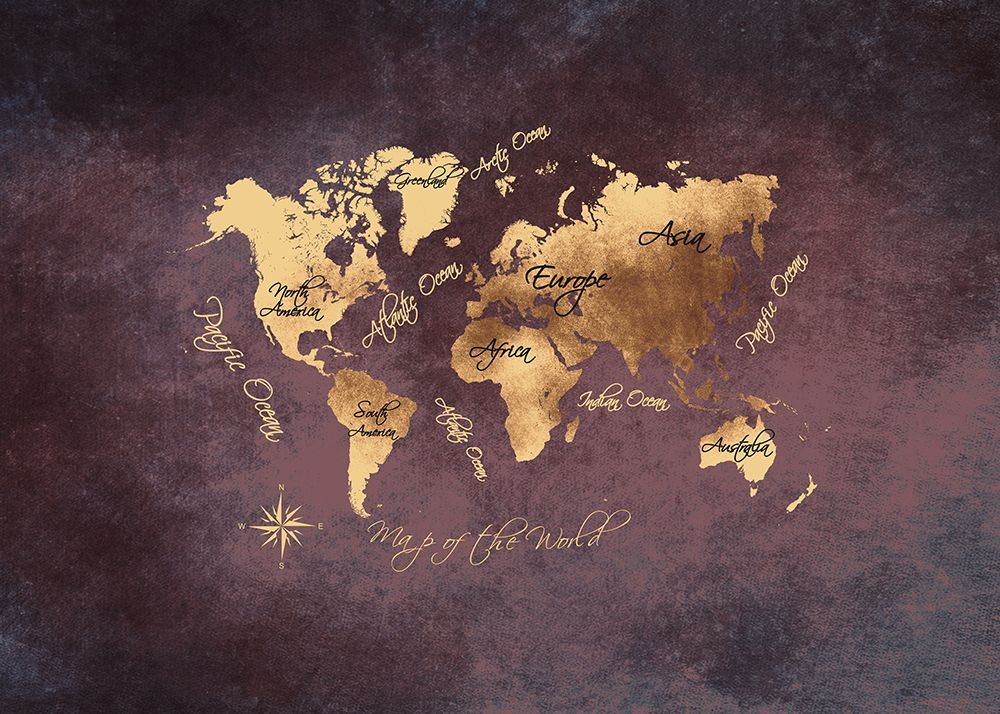 World Map 39 art print by Justyna Jaszke for $57.95 CAD
