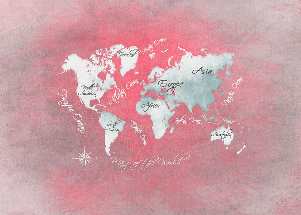 World Map 41 art print by Justyna Jaszke for $57.95 CAD