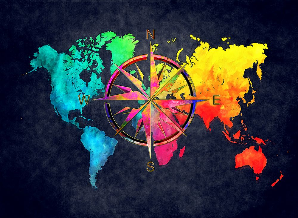 World Map 44 art print by Justyna Jaszke for $57.95 CAD