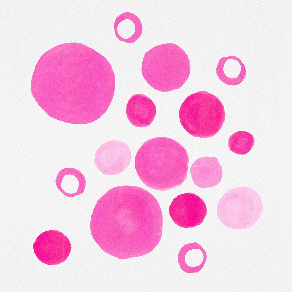 Pink Circles Large Small art print by Michele Channell for $57.95 CAD