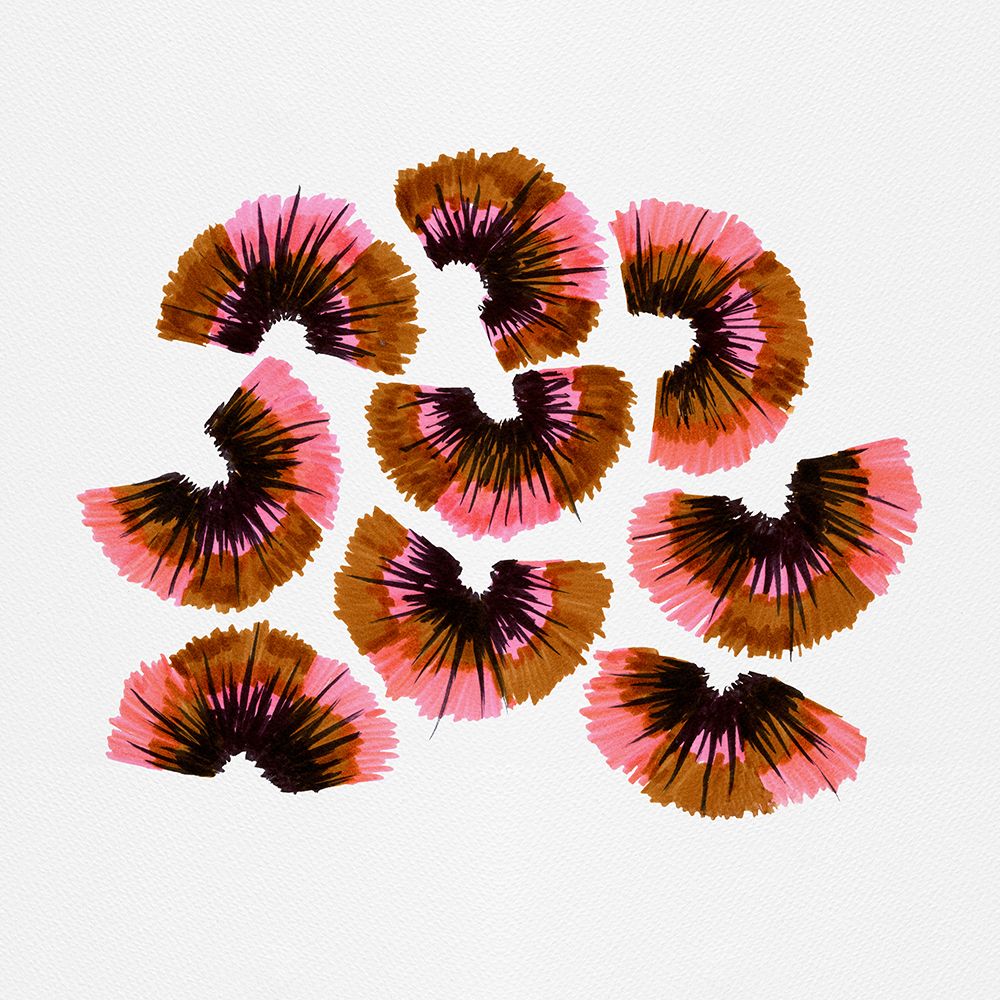 Pencil Shavings Pink Brown 2 art print by Michele Channell for $57.95 CAD
