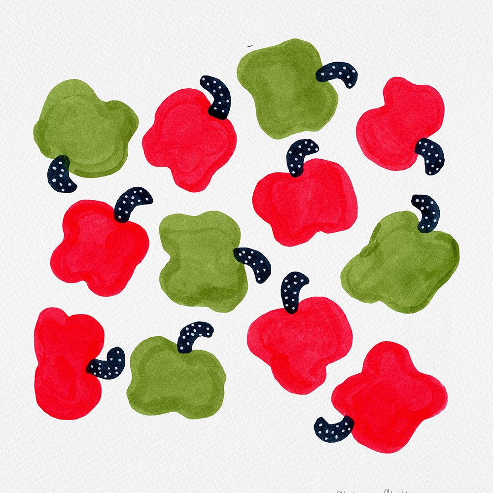 Green And Red Peppers art print by Michele Channell for $57.95 CAD