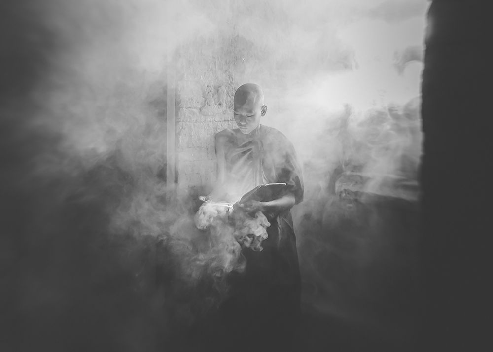Monk In Black And White art print by Adirek M for $57.95 CAD