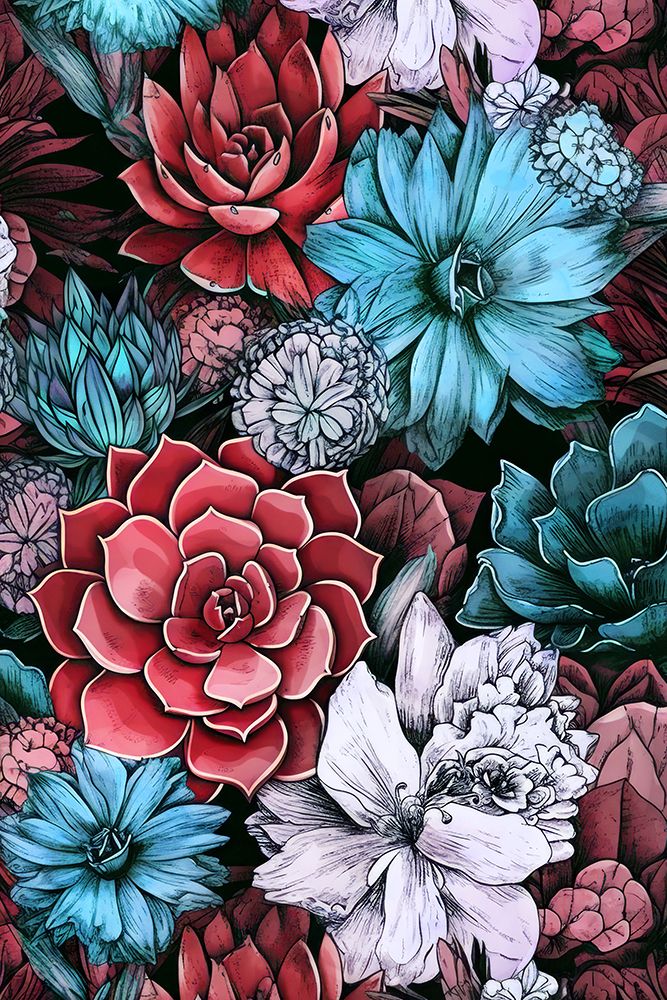 Succulents And Cactus 2 art print by Justyna Jaszke for $57.95 CAD