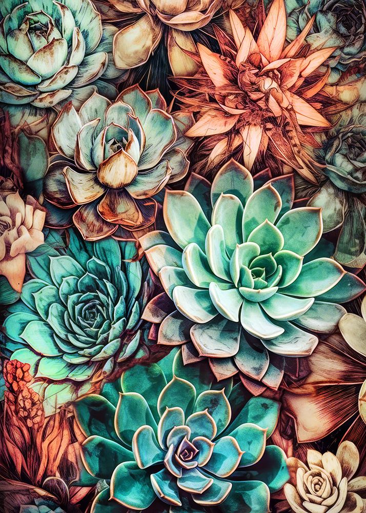 Succulents And Cactus 3 art print by Justyna Jaszke for $57.95 CAD