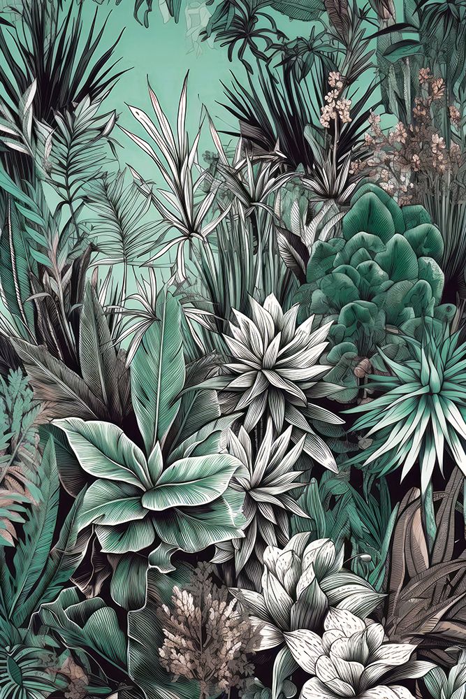 Tropical Flora 1 art print by Justyna Jaszke for $57.95 CAD