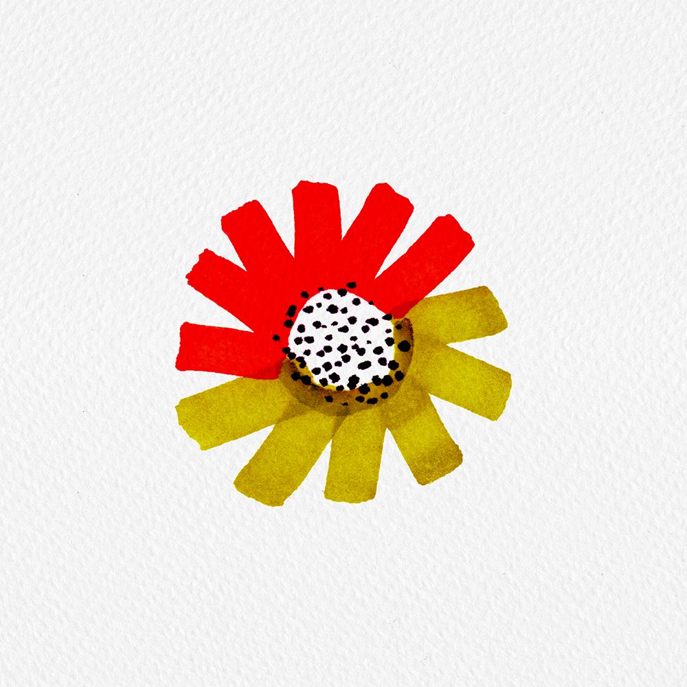 Nut Orange Fancy Floral art print by Michele Channell for $57.95 CAD