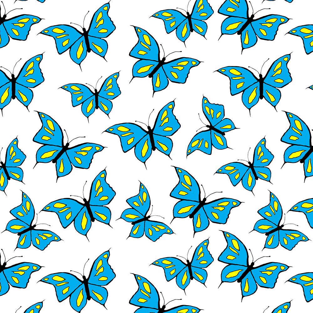 Butterflies Blue art print by Michele Channell for $57.95 CAD