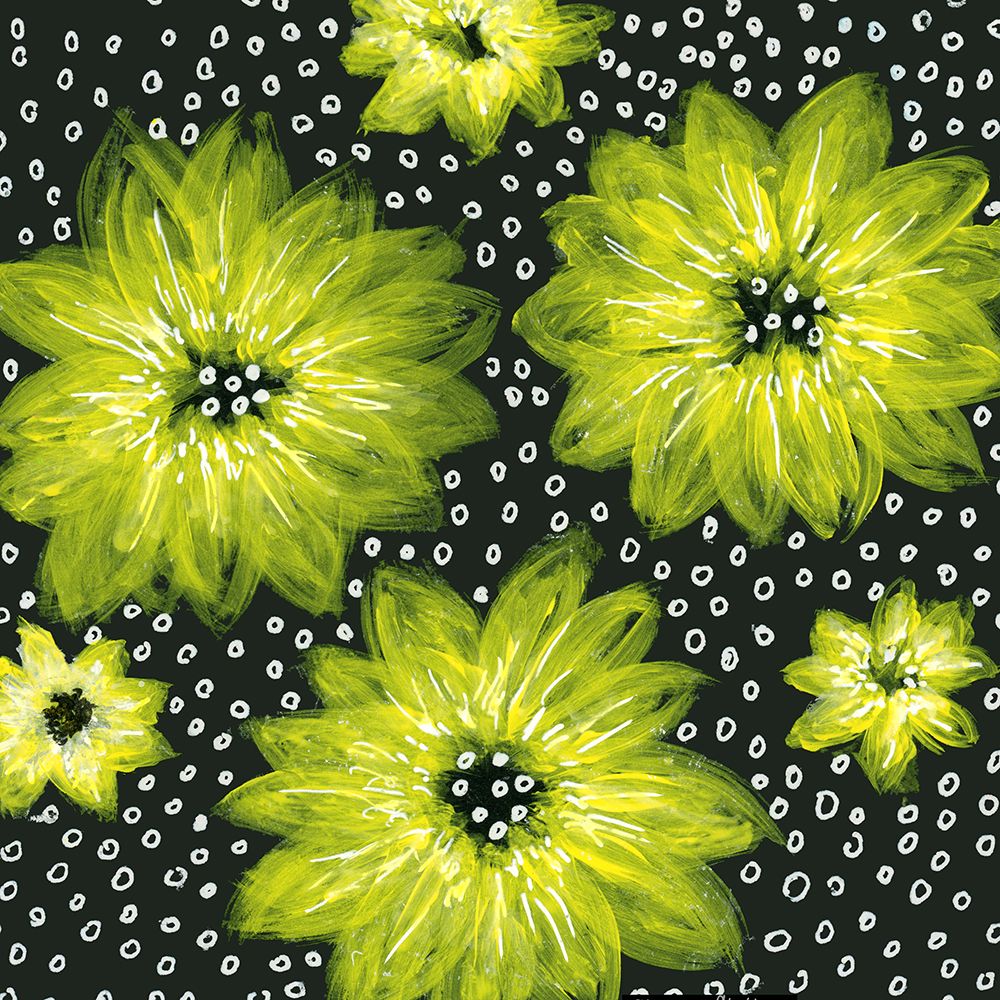 Chiffon Florals Yellow Watercolor art print by Michele Channell for $57.95 CAD