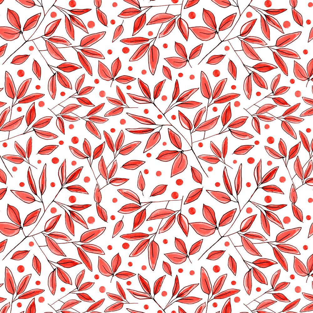 Floral Branches Orange art print by Michele Channell for $57.95 CAD