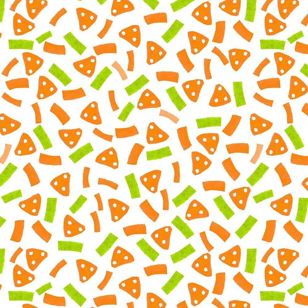 Geometric Marks Navy Orange Green art print by Michele Channell for $57.95 CAD