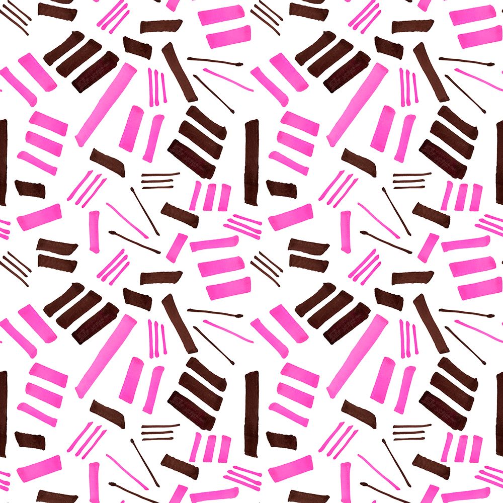Marks Geometric Abstract 2 Pink Brown art print by Michele Channell for $57.95 CAD