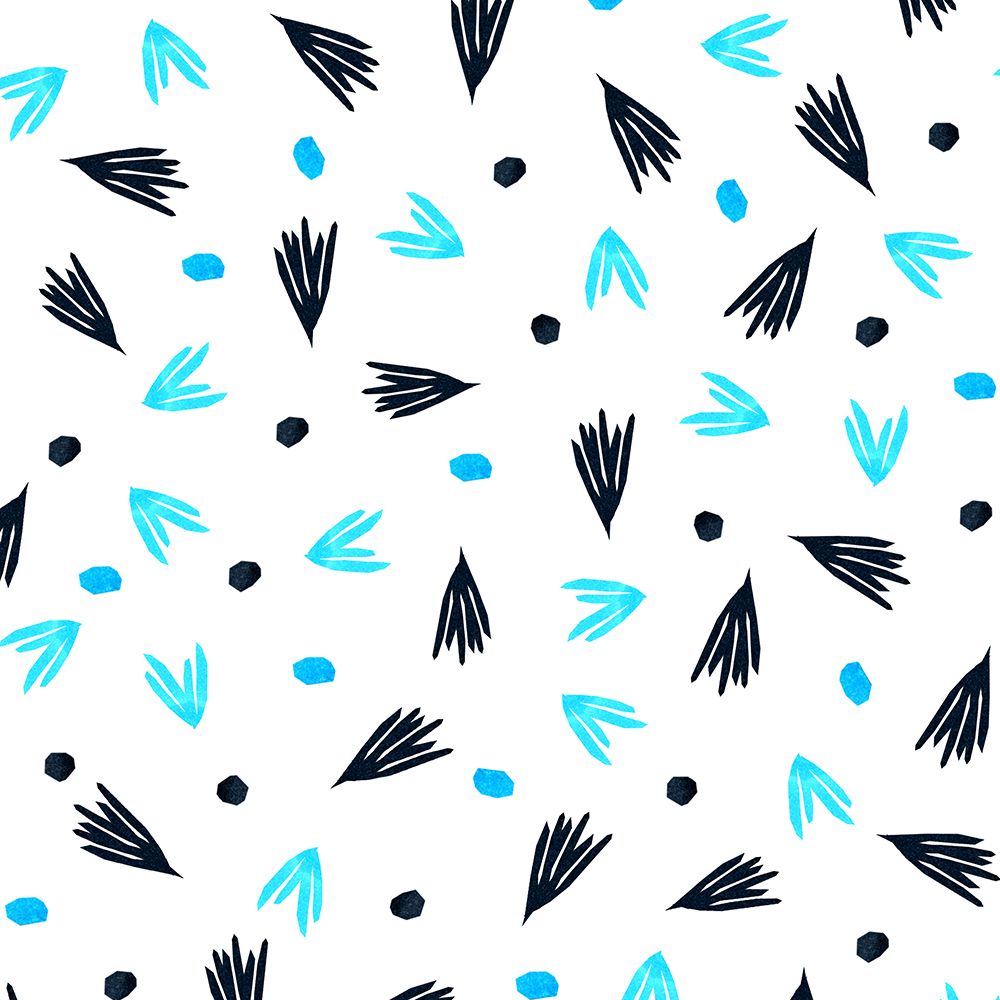 Pointers And Dots Black Blue art print by Michele Channell for $57.95 CAD