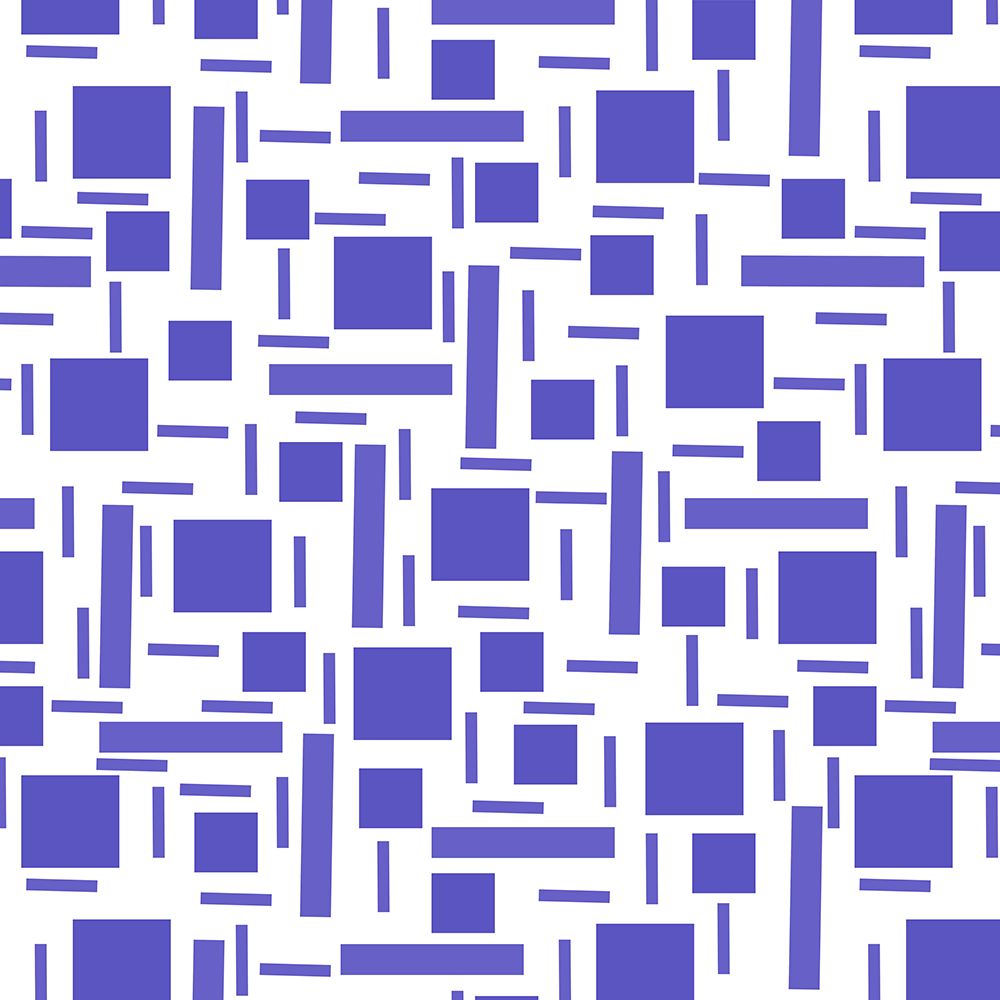 Shapely #2 Navy Blue Geometric Abstract art print by Michele Channell for $57.95 CAD