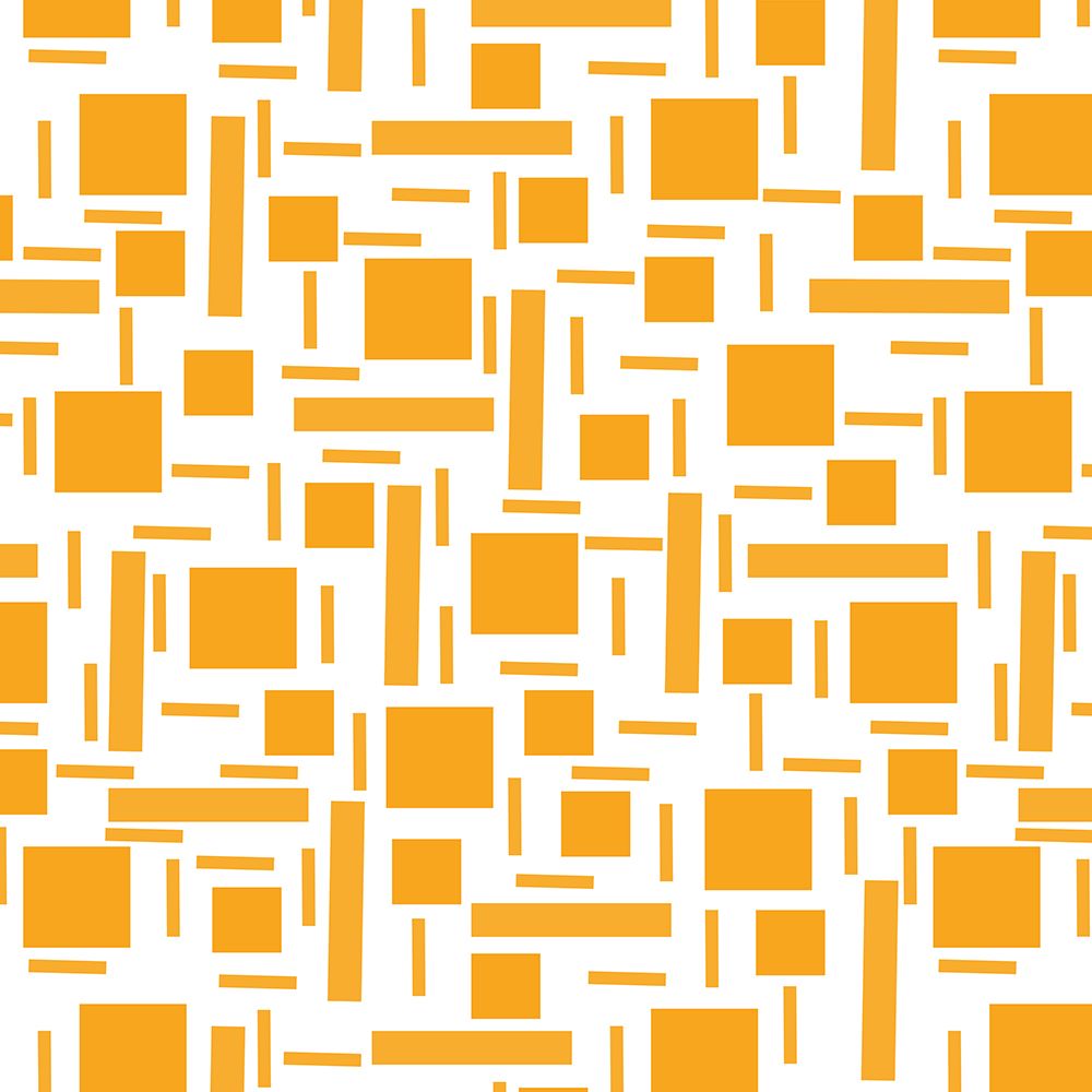 Shapely#2 Orange Geometric Abstract art print by Michele Channell for $57.95 CAD