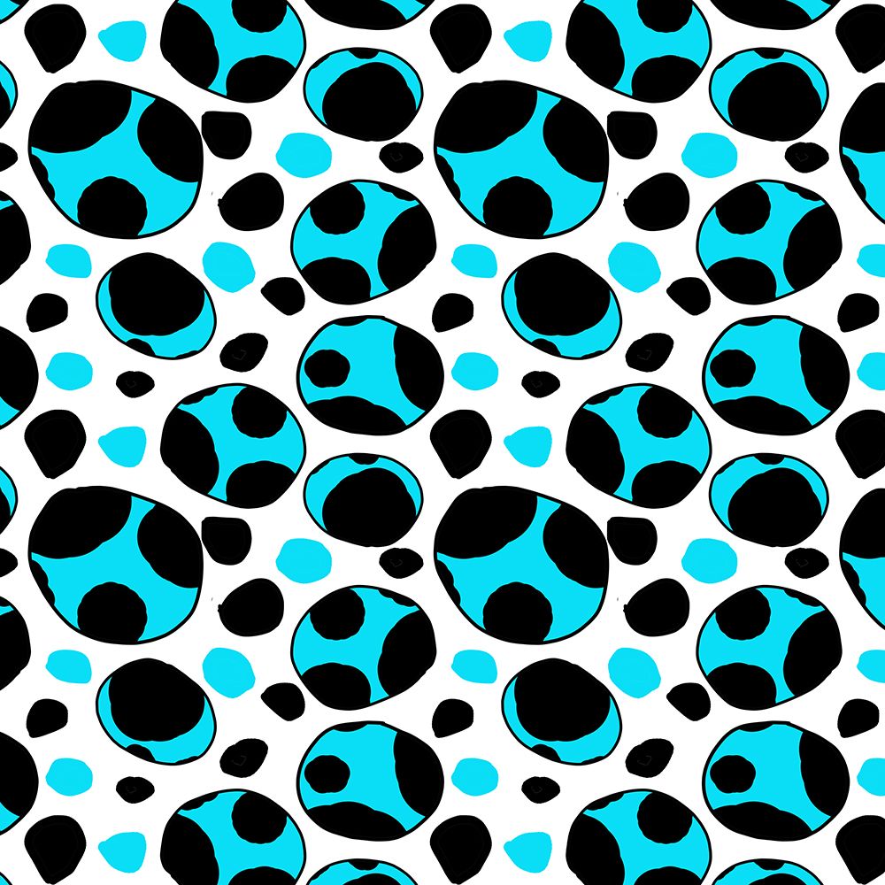 Turquoise Spotty Retro art print by Michele Channell for $57.95 CAD