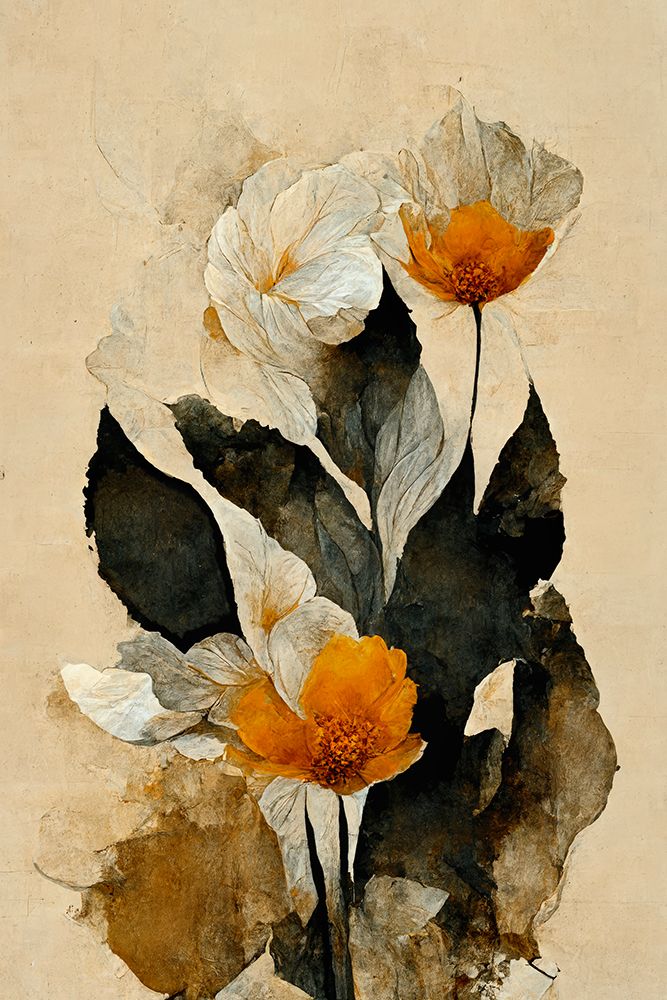 Yellow Paper Flowers art print by Treechild for $57.95 CAD