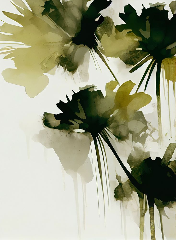 Green Flowers art print by Treechild for $57.95 CAD