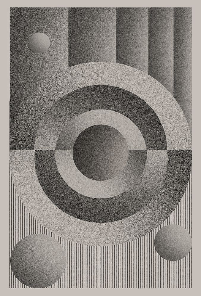 Modernist Circle geometry art print by The Miuus Studio for $57.95 CAD