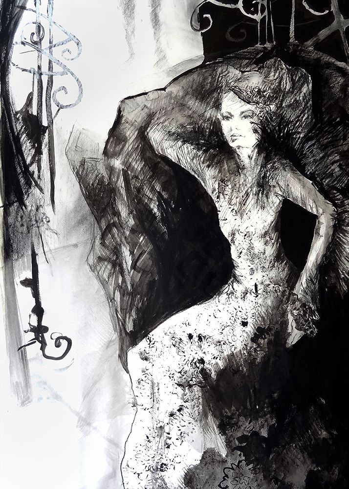Cabaret 5 Version 50X70 art print by Dora Krincy for $57.95 CAD