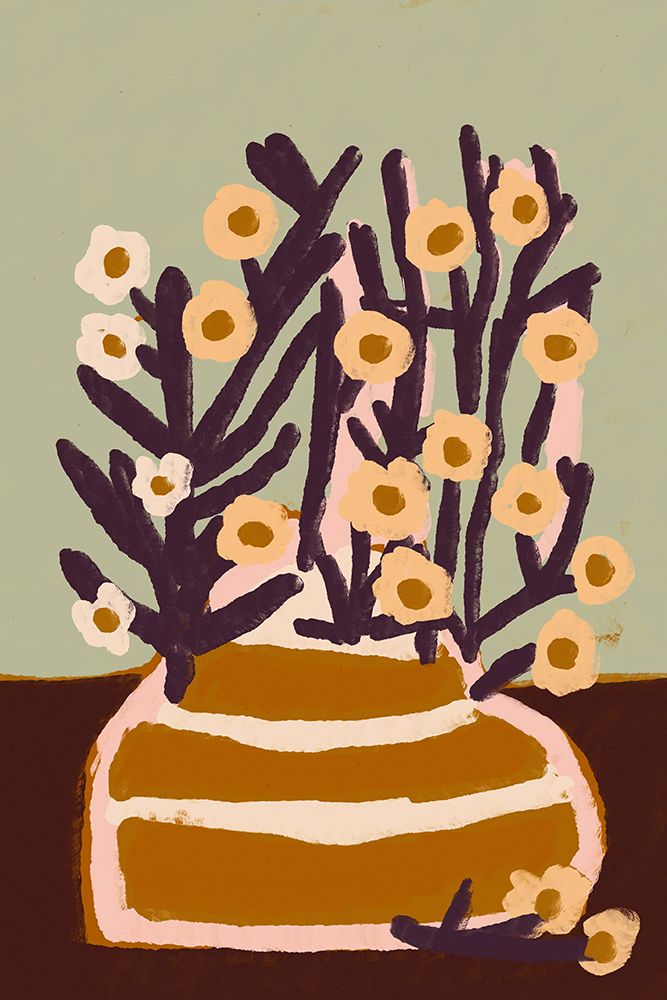 Pastel Flower Impression art print by Treechild for $57.95 CAD