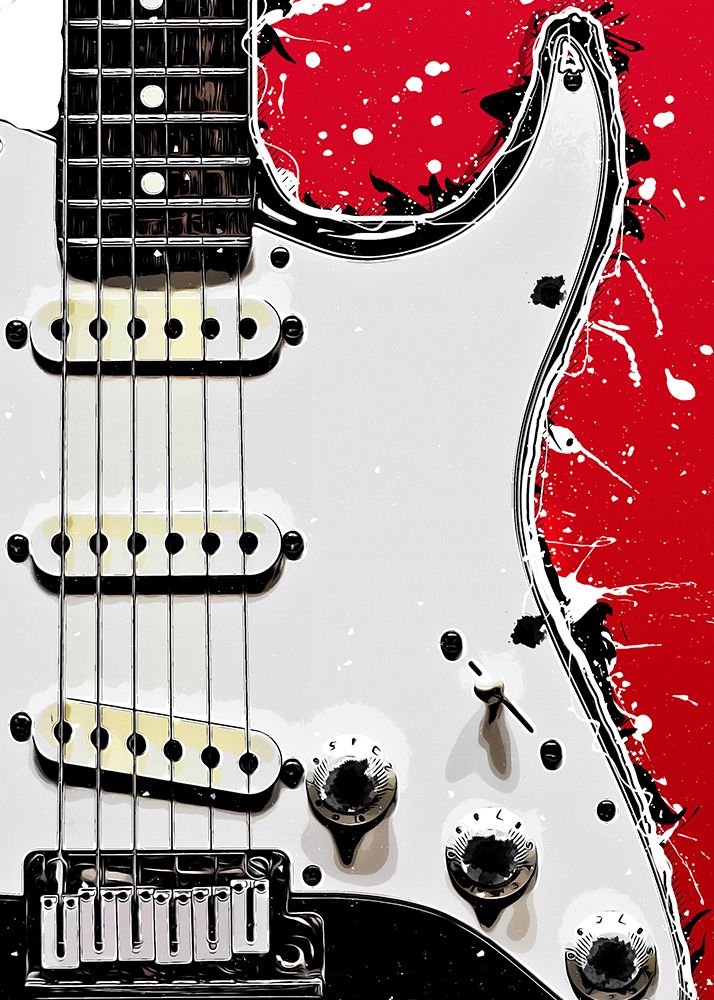 Electric Guitar art print by Justyna Jaszke for $57.95 CAD