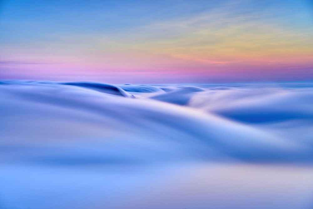 Cloud Sea Waterfall art print by Minglun Tsai for $57.95 CAD