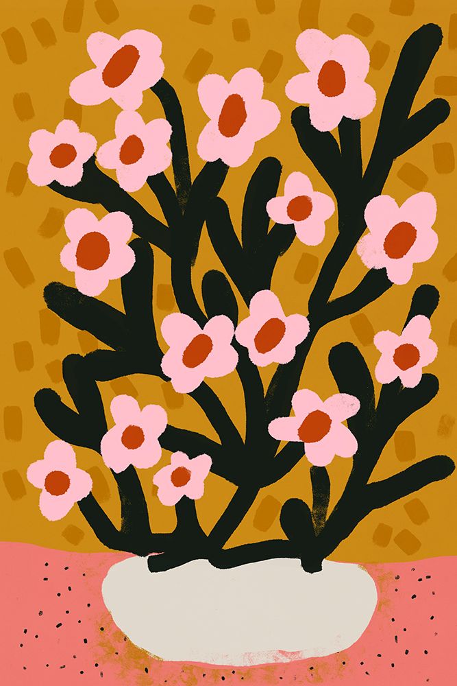 Pastel Flower Impression No 2 art print by Treechild for $57.95 CAD
