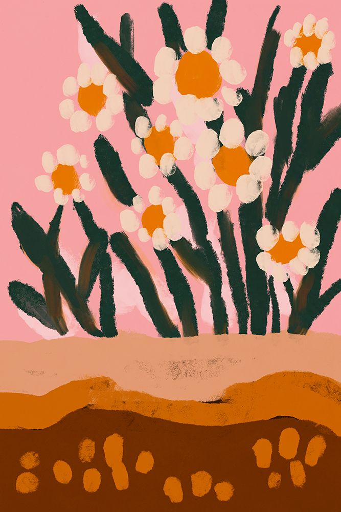 Pastel Flower Impression No 3 art print by Treechild for $57.95 CAD