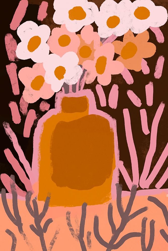 Pastel Flower Impression No 4 art print by Treechild for $57.95 CAD