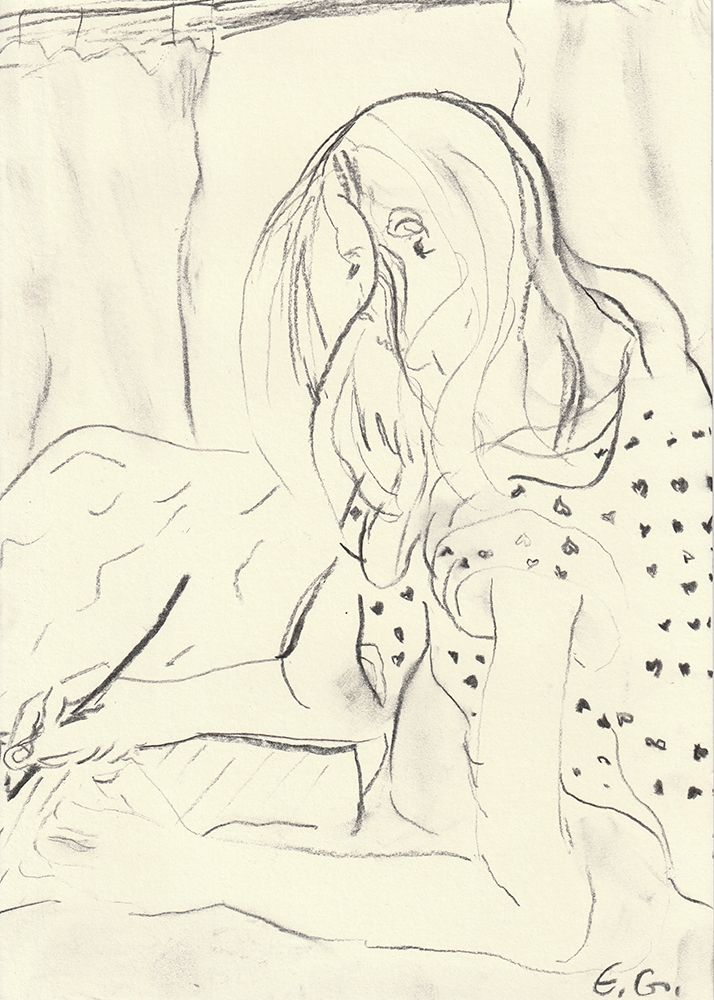 Zeichnendes Macdchen art print by Eva Galonska for $57.95 CAD