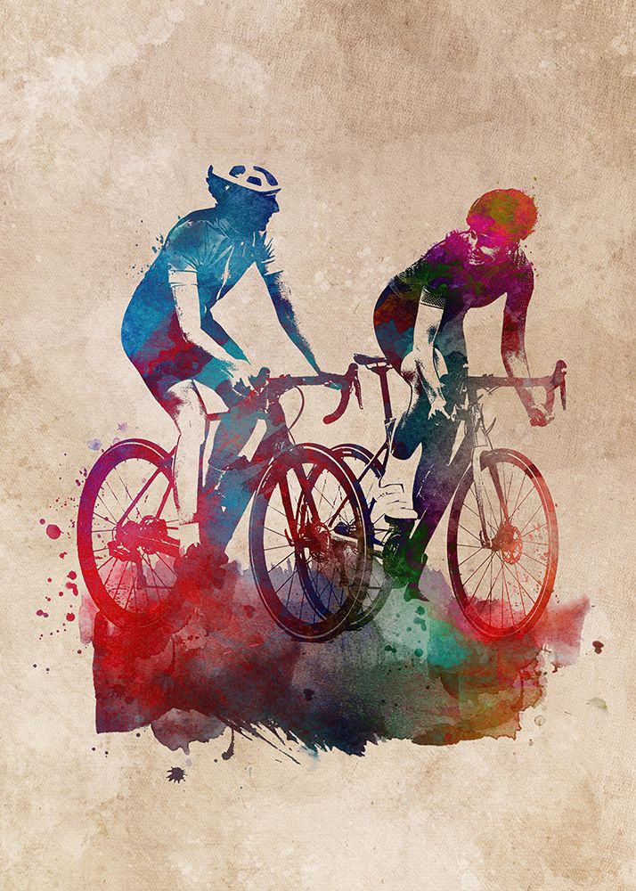 Cycling Sport Art 3 art print by Justyna Jaszke for $57.95 CAD