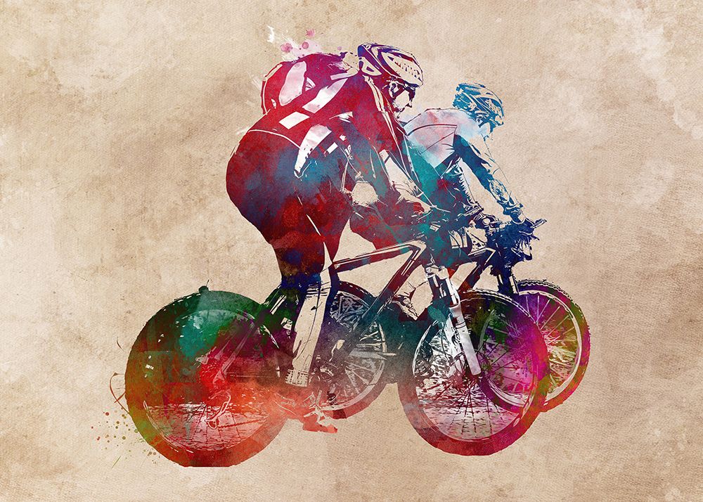 Cycling Sport Art 5 art print by Justyna Jaszke for $57.95 CAD