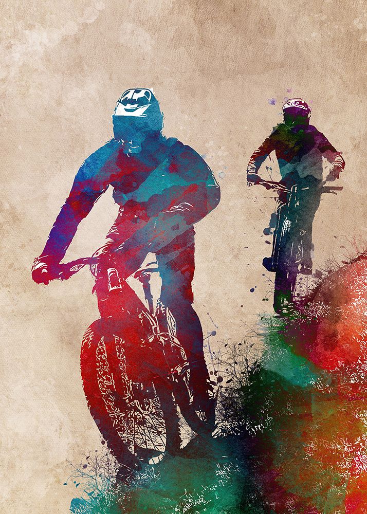 Bikers Sport Art 6 art print by Justyna Jaszke for $57.95 CAD