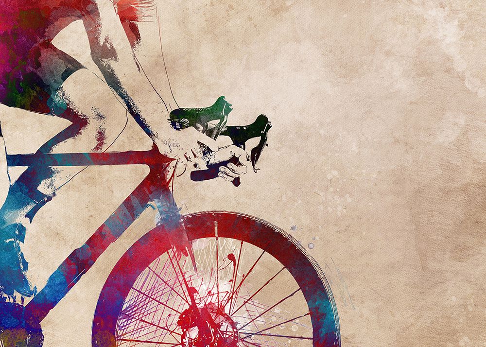 Cycling Sport Art 8 art print by Justyna Jaszke for $57.95 CAD