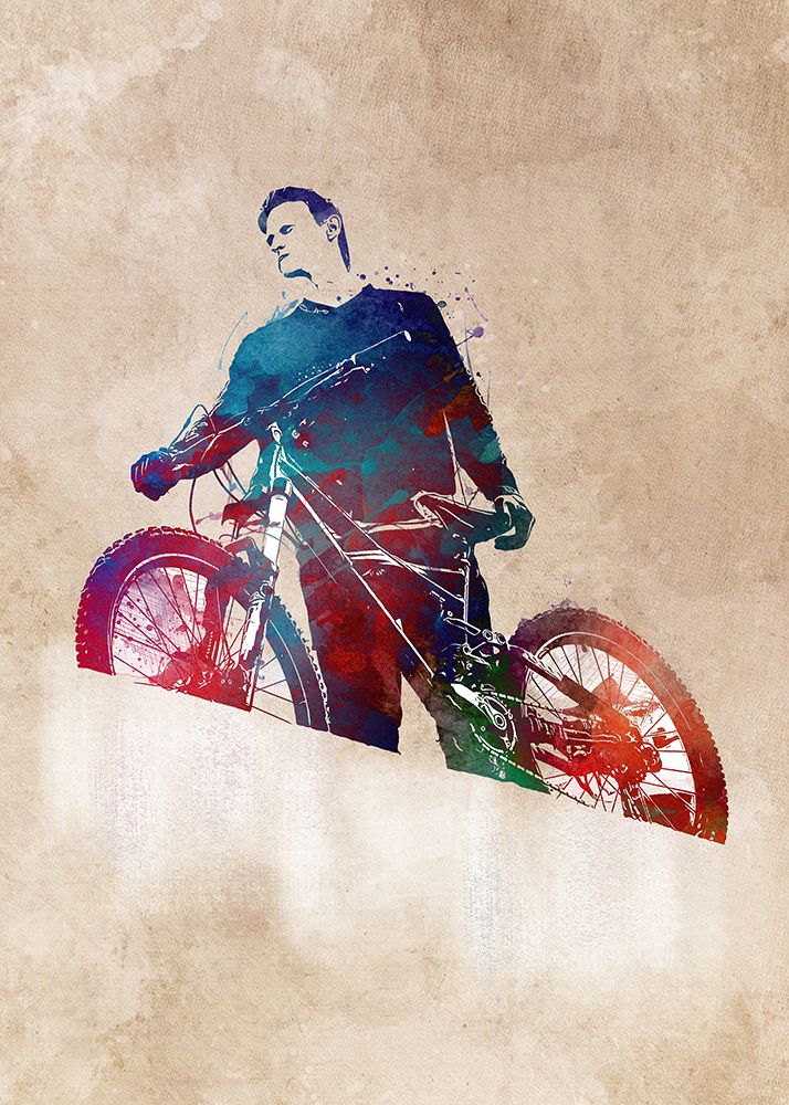 Cycling Sport Art 10 art print by Justyna Jaszke for $57.95 CAD