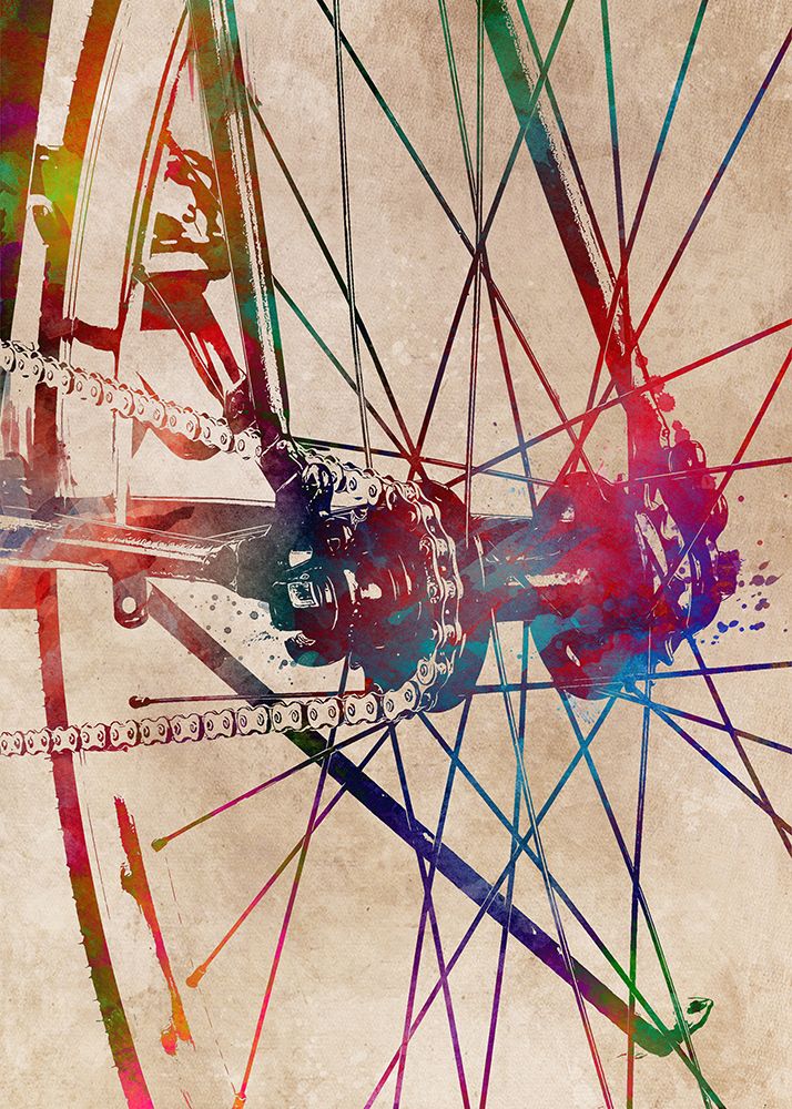 Cycling Sport Art 14 art print by Justyna Jaszke for $57.95 CAD