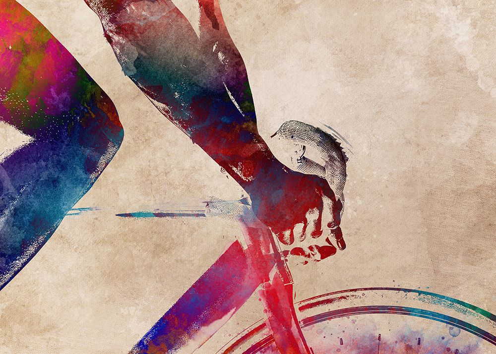 Cycling Sport Art 21 art print by Justyna Jaszke for $57.95 CAD