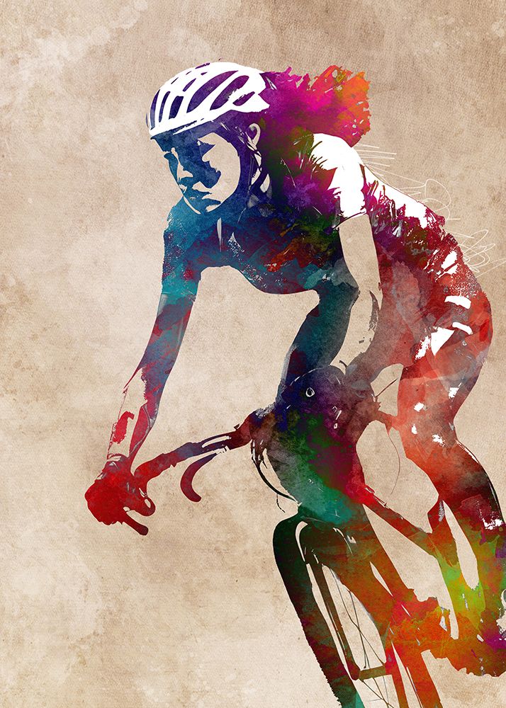 Cycling Sport Art 28 art print by Justyna Jaszke for $57.95 CAD