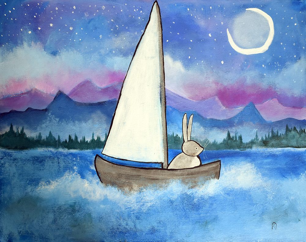 Sailboatbunny art print by Andrea Doss for $57.95 CAD