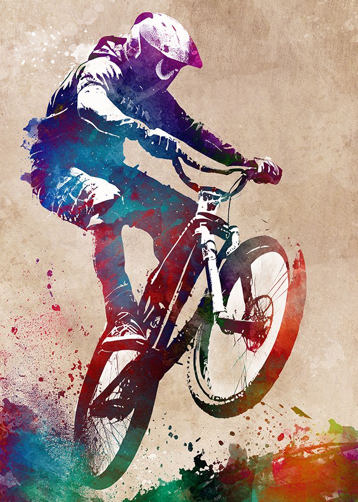 Bmx Sport Art 32 art print by Justyna Jaszke for $57.95 CAD