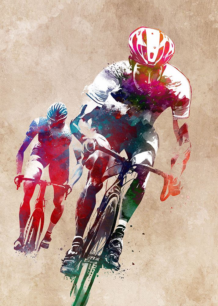 Bikers Sport Art 42 art print by Justyna Jaszke for $57.95 CAD