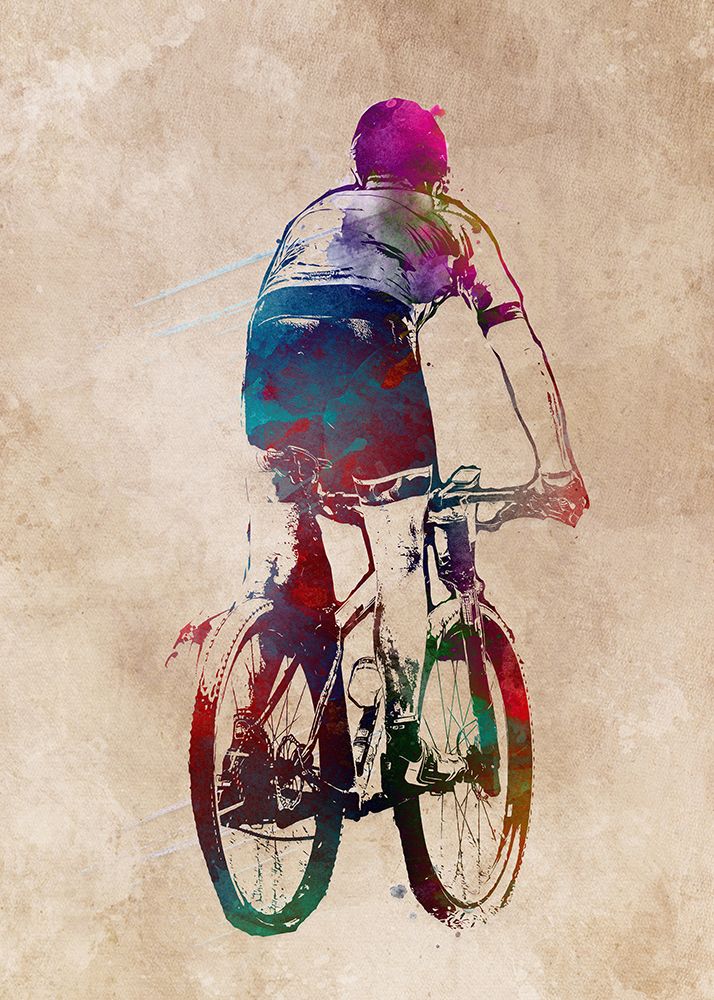 Cycling Sport Art 44 art print by Justyna Jaszke for $57.95 CAD