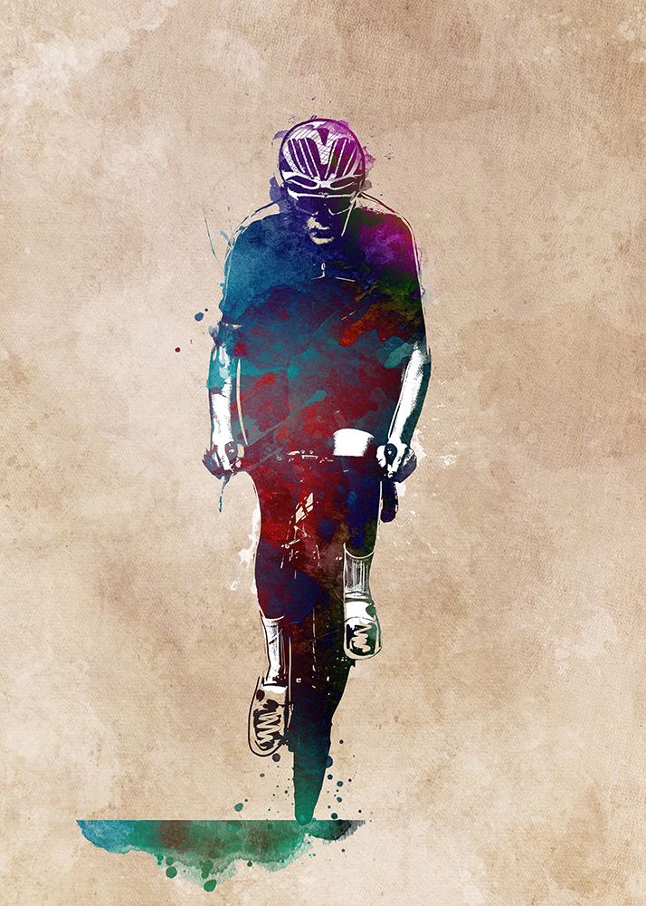 Cycling Sport Art 47 art print by Justyna Jaszke for $57.95 CAD