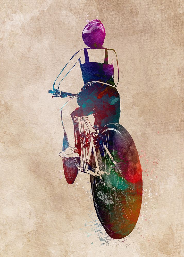 Cycling Sport Art 51 art print by Justyna Jaszke for $57.95 CAD