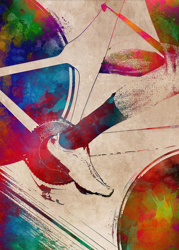 Cycling Sport Art 54 art print by Justyna Jaszke for $57.95 CAD
