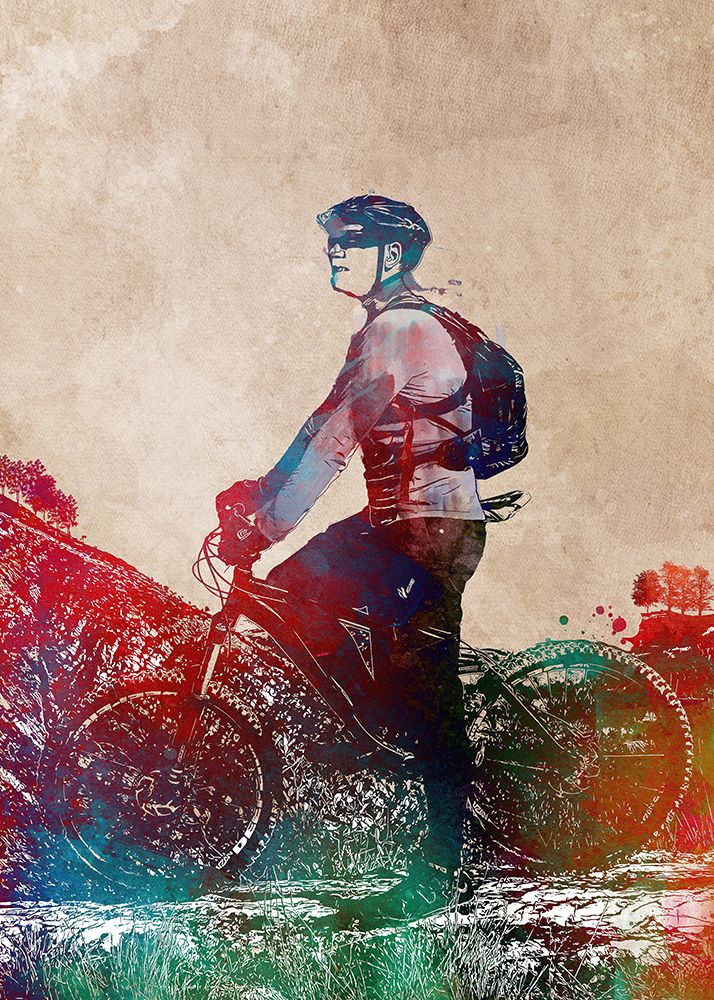Cycling Sport Art 56 art print by Justyna Jaszke for $57.95 CAD