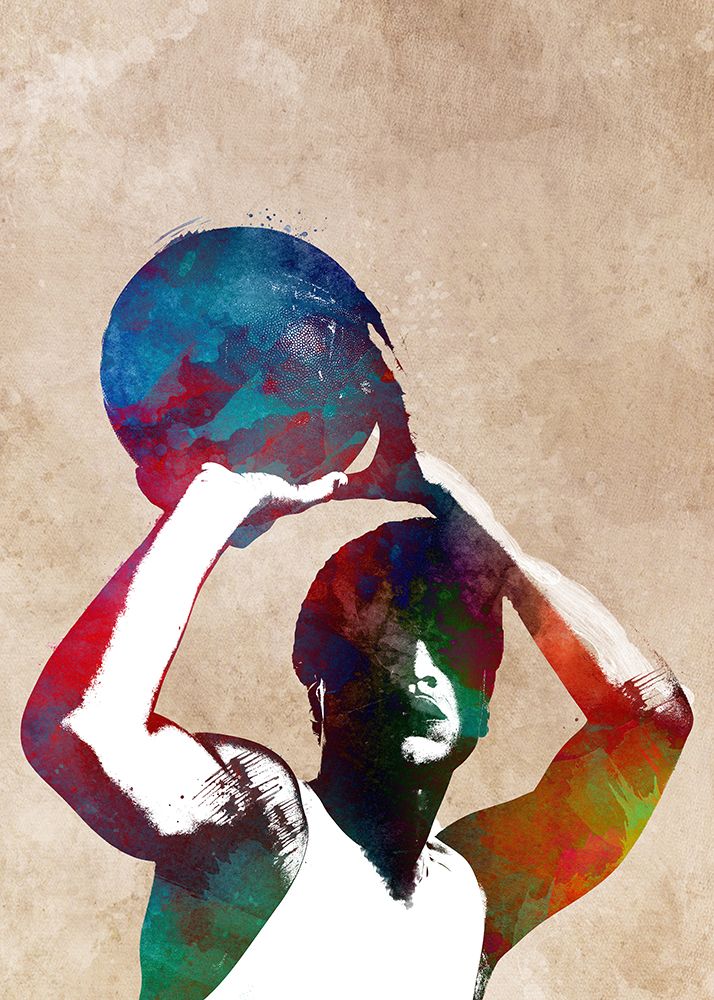 Basketball Sport Art 2 art print by Justyna Jaszke for $57.95 CAD